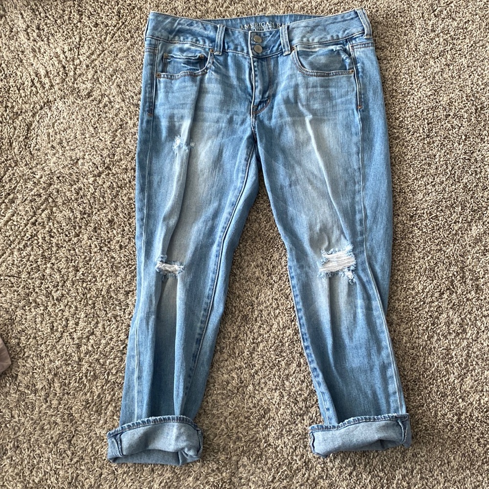 Denim capris